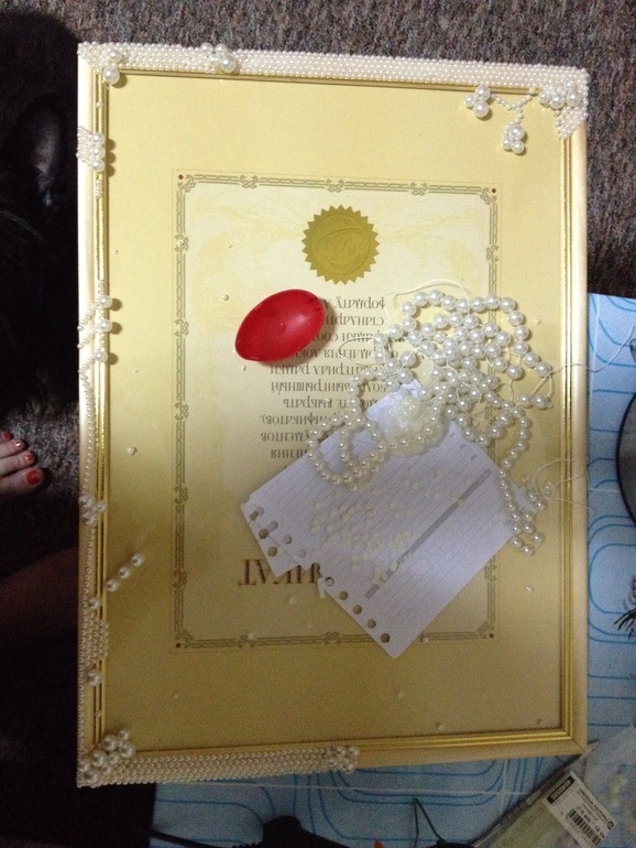 Декорирование рамки для фотографии.фото подкатом