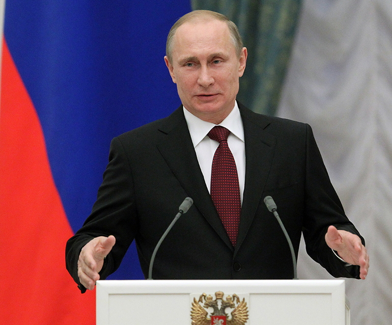 Владимир Путин выдвинут на Нобелевскую премию мира