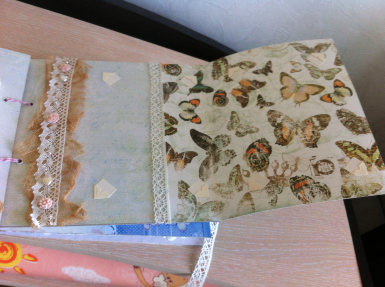 Альбом на рождение девочки.