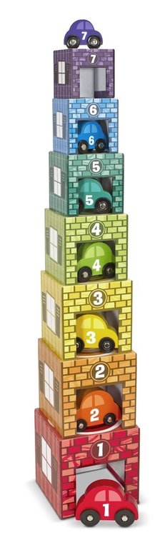 Набор машин и гаражей Melissa and Doug. Отличный подарок на 2 годика мальчику!