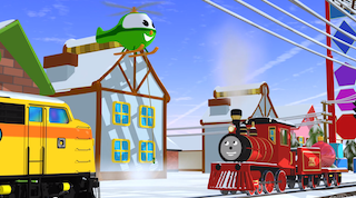 Развивающий мультфильм: Паровозик Шонни. Учим лево и право.