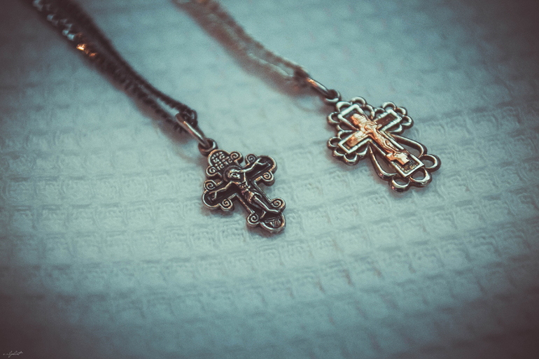 Покрестили малышастиков))