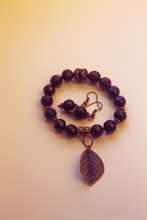 Браслет+серьги из Агата!