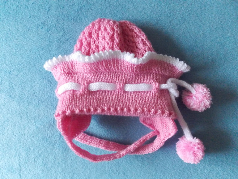 Шапочка "Розовая нежность"