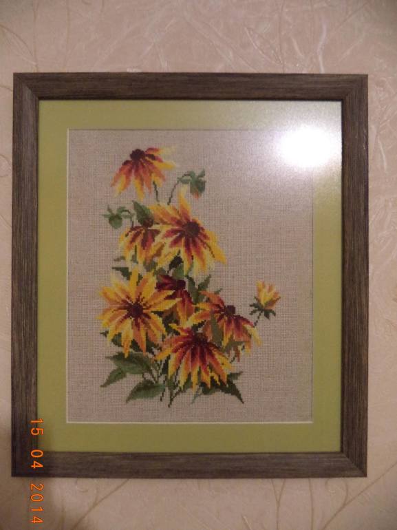 Рудбекия от Риолис. Оформила