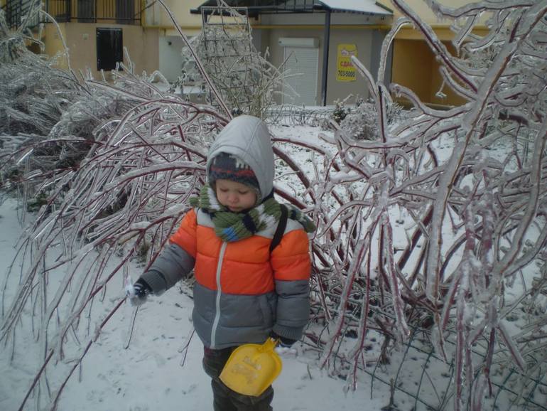 Ледяная зима в Одессе