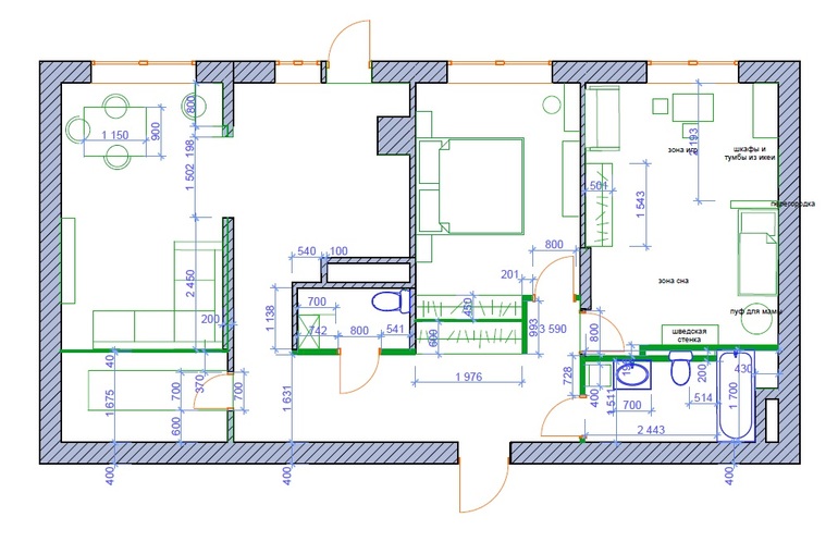 Помогите собрать коридор