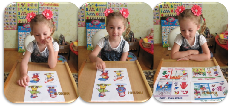 Отчет  по занятию  "Одежда-обувь" (Шичида для самых маленьких)