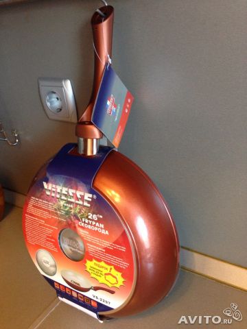 Новая большая керамическая сковорода Vitesse