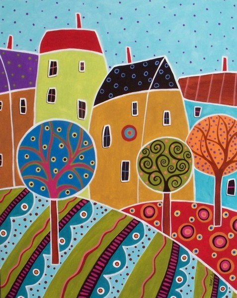 Наивная живопись Карлы Жерар