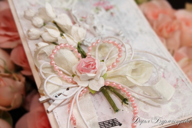 Открытка Ландыши + теги-валентинки