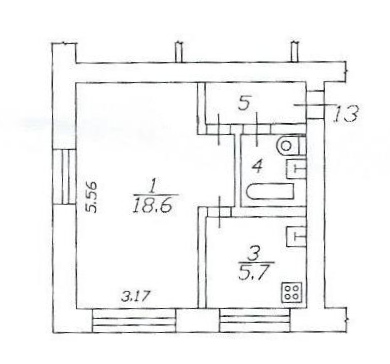 Однокомнатная квартира 30 м (хрущевка), ч.2