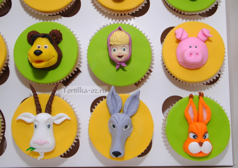 Капкейки Маша и Медведь
