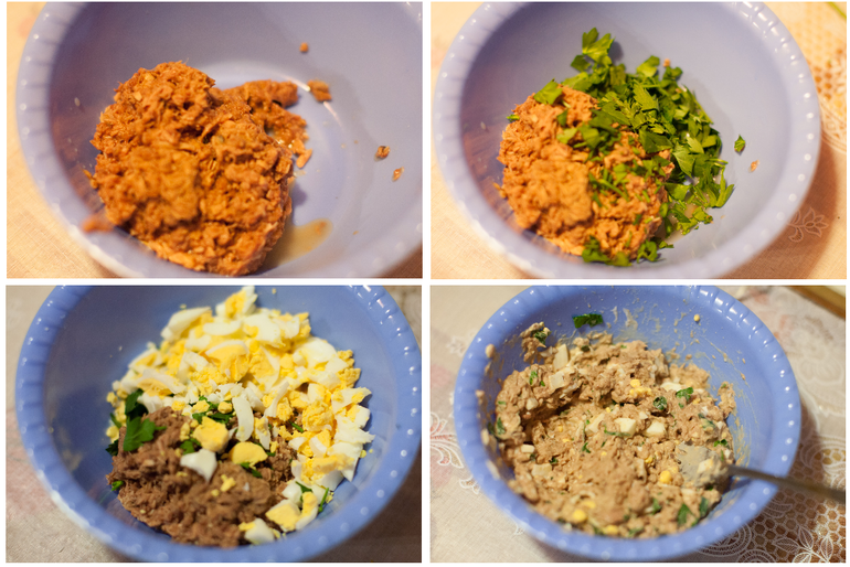 Салат с тунцом