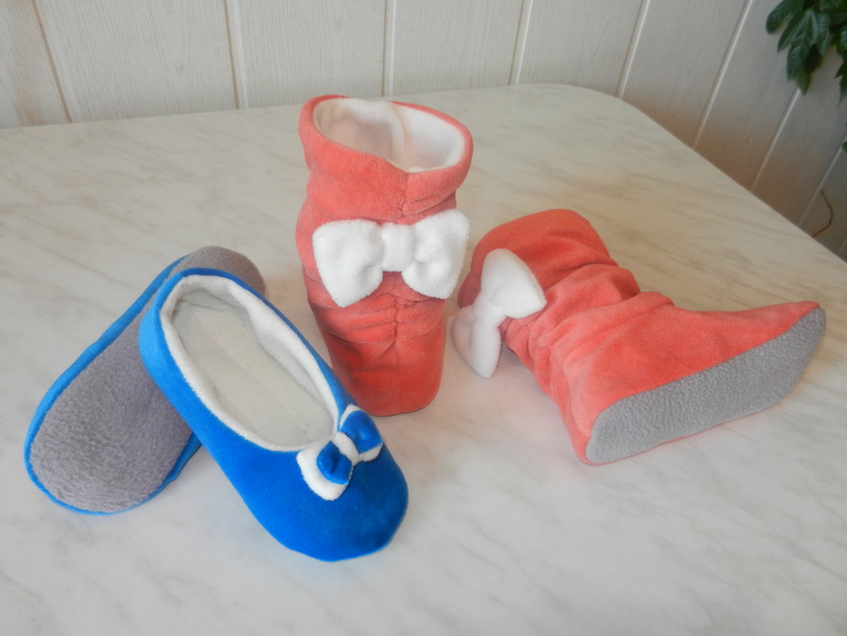 Тапки - балетки для мамы и её детки ... и ещё ...