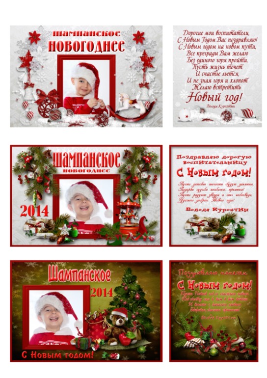 Для воспитателей на НГ от Вовки...