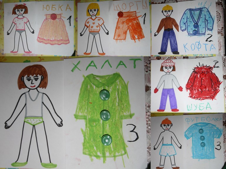 Одежда. День 1. Дом и улица.