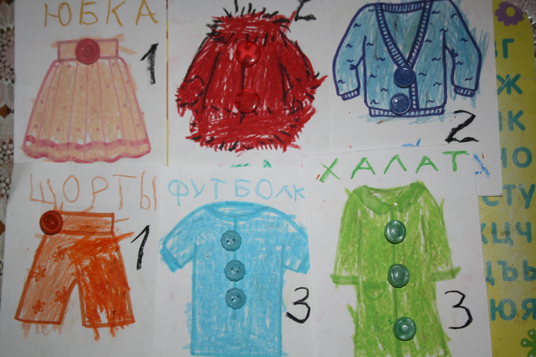 Одежда. День 1. Дом и улица.