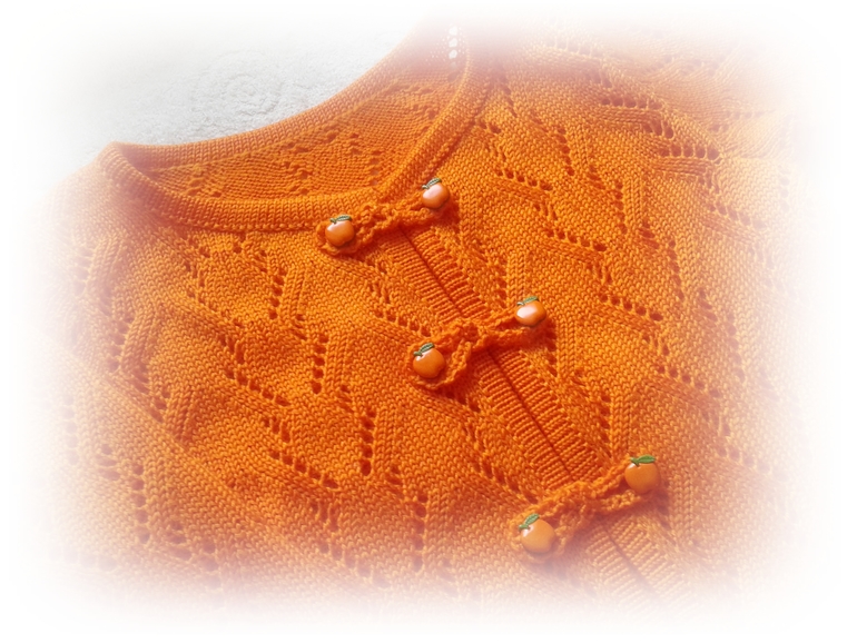 Кардиган "Оранжевое солнце"