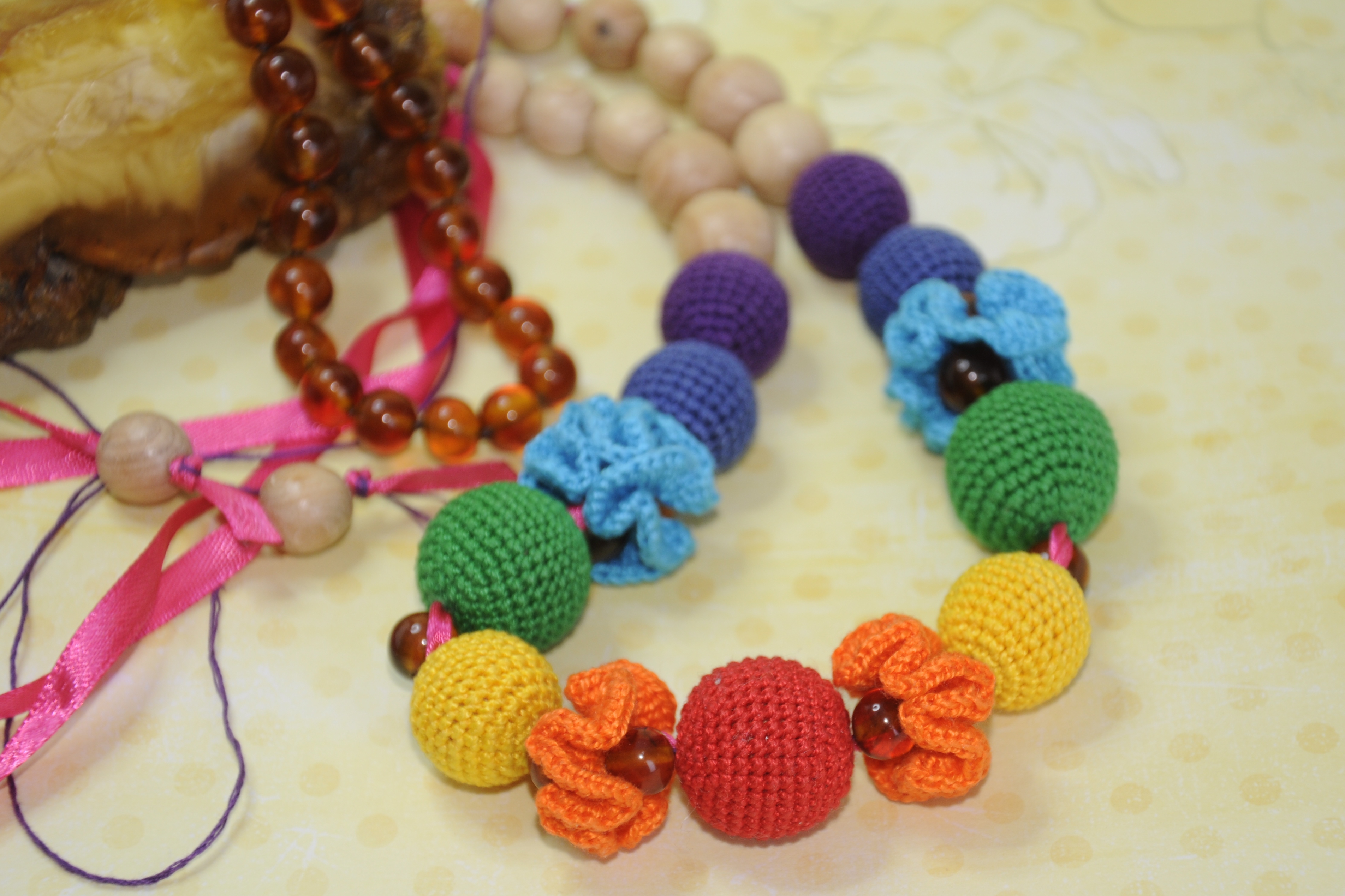 Слингобусы "Янтарная радуга"