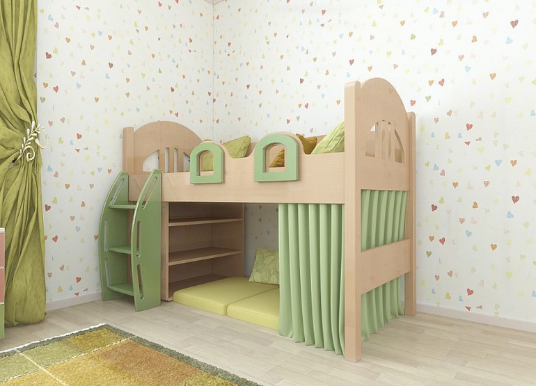 Кровать-домик Фисташка,"Юнирум"