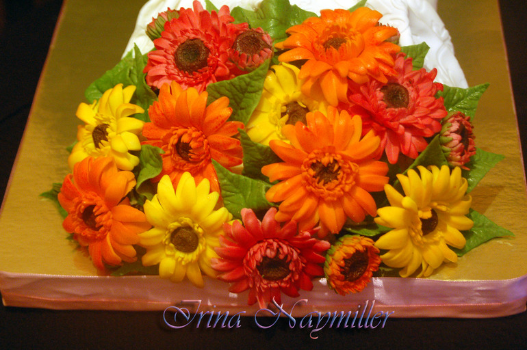 букет с герберами