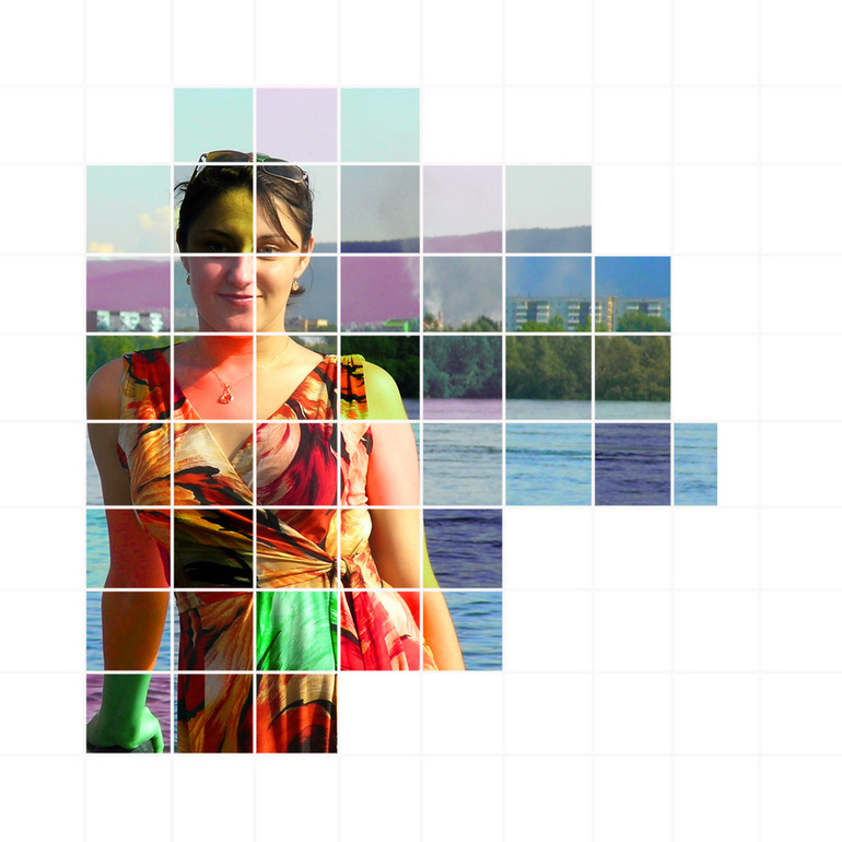 КP № 41. Цветная сетка на фотографии