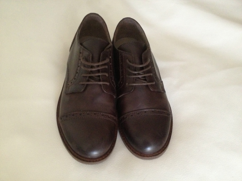 Туфли на мальчика, коричневые, Mamino, Италия, размер 33