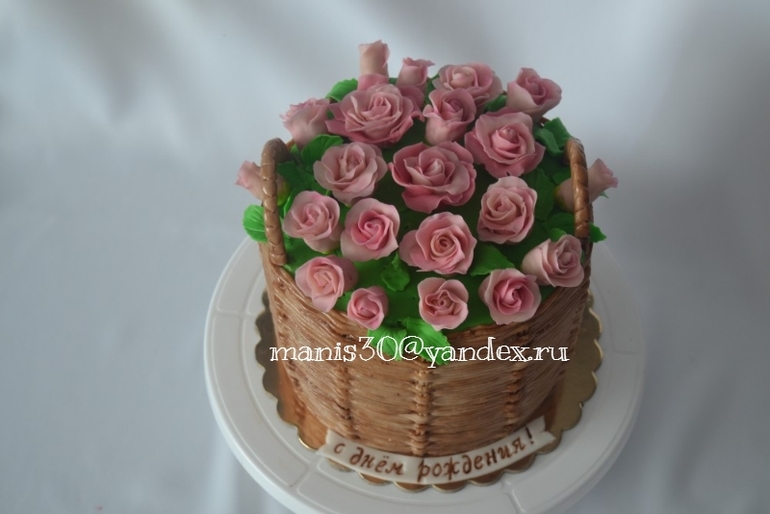 торт Корзина роз