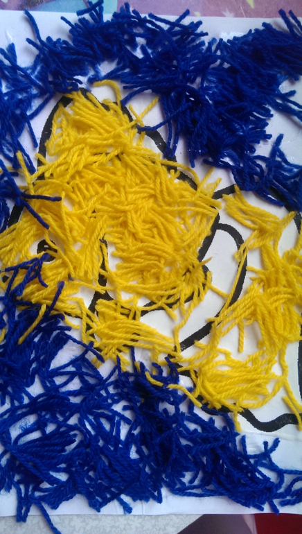 Наконец-то купила пряжу для аппликации!!!