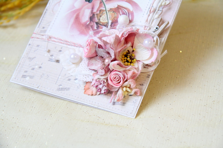 Открытка с птичкой