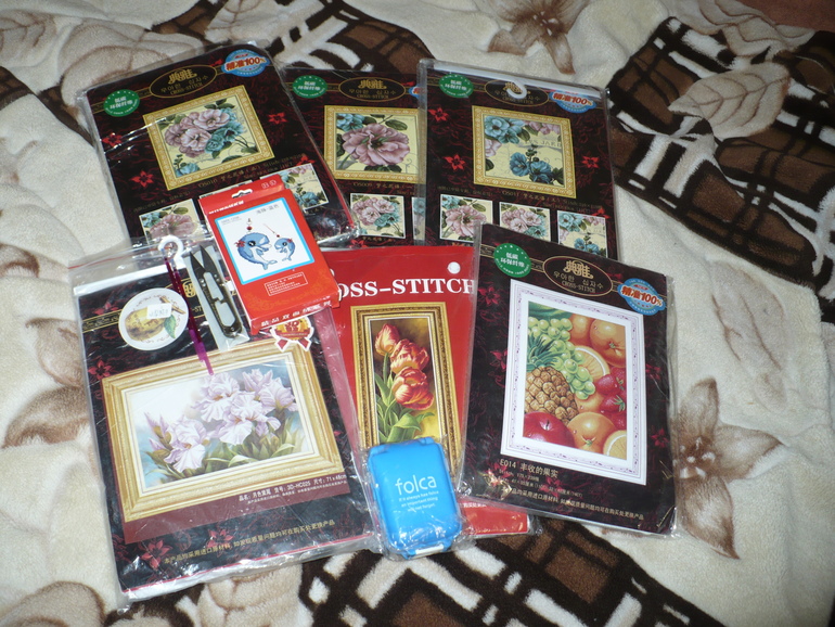 Пришла и моя посылка с сокровищами:)))