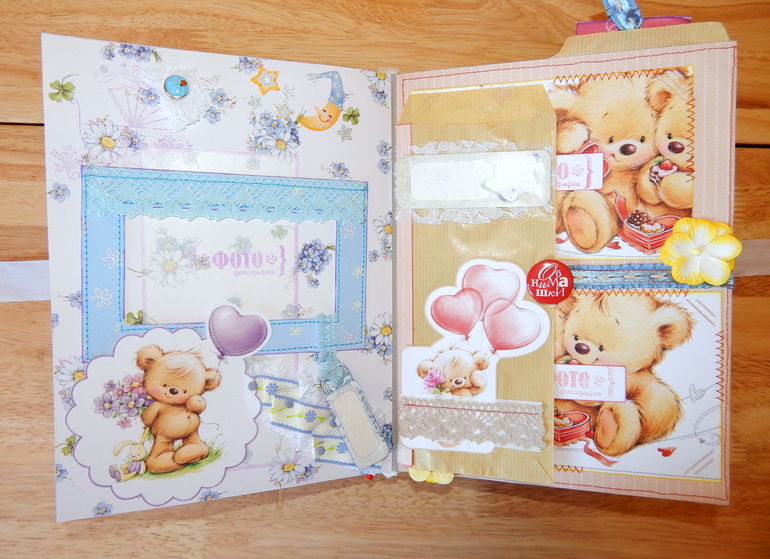 Скрап-альбом "Мой первый год" для маленького мальчика