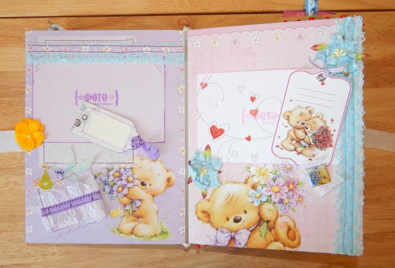 Скрап-альбом "Мой первый год" для маленького мальчика