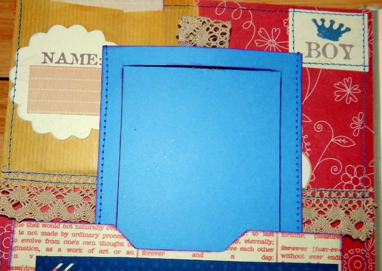 Скрап-альбом "Мой первый год" для маленького мальчика