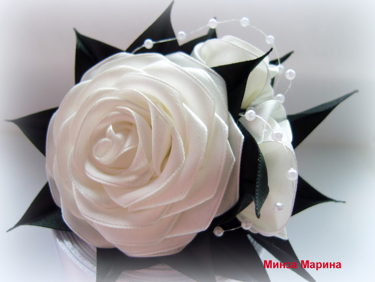 Заколочка автомат и ободок - мои любимые розы :)