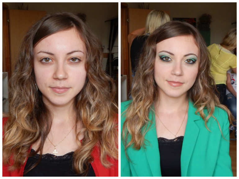 Макияж в форме уголок с восточным уклоном