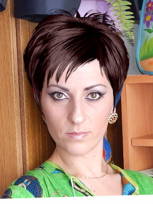 Посоветуйте     цвет волос  и  прическу)