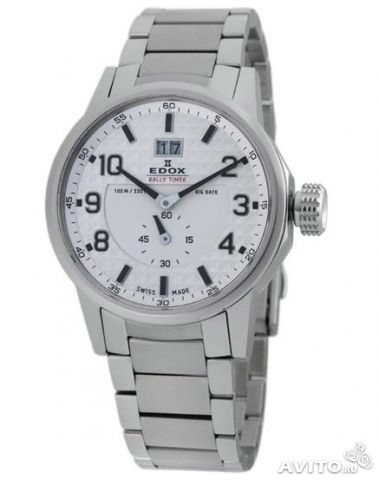 Новые швейцарские часы edox, оригинал.
