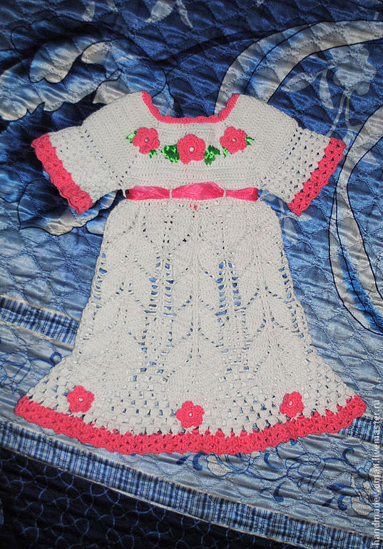 Подарочный набор 2 на девочку платье и пинетки на 1 годик