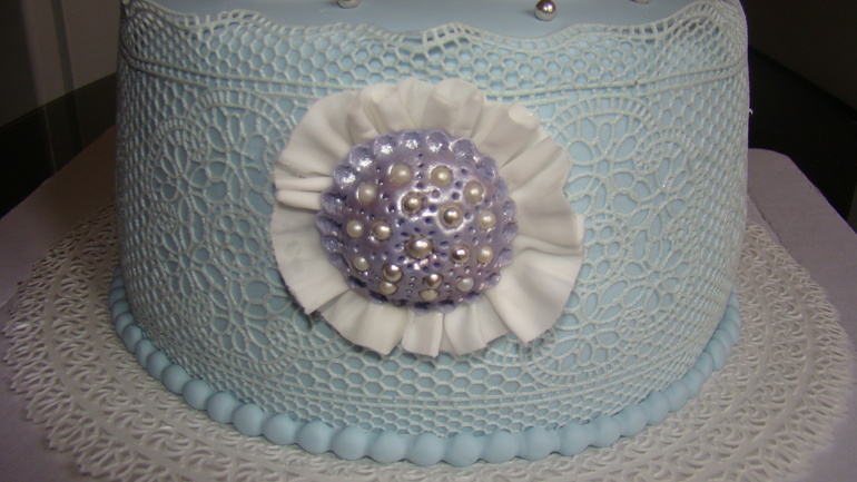 Тортик для женщины на юбилей)