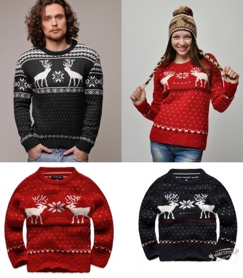 Свитера с оленями женские, мужские, детские. БЕЗ РЯДОВ