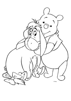 Раскраска "Винни Пух" для скачивания