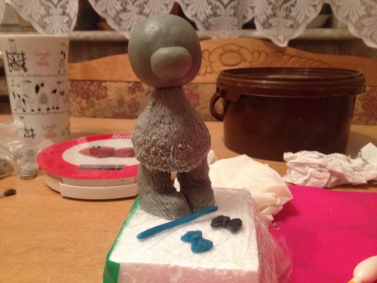 свадебный для подруги или как мы лепили медведей