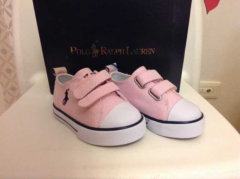 Кеды розовые Ralph Lauren размер 19, новые, 1500 руб