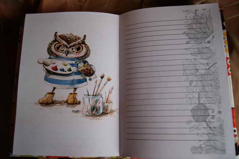 Блокнот с совами.