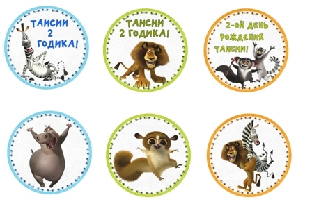 Набор для Дня Рождения "Мадагаскар"