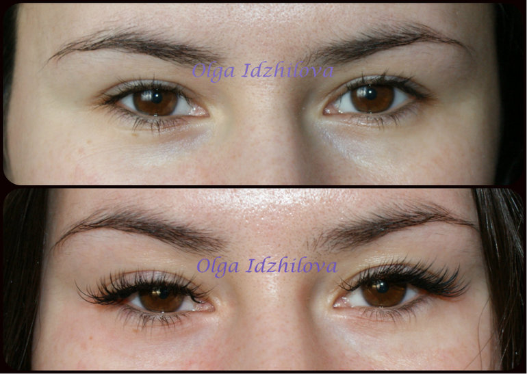 Наращивание ресничек