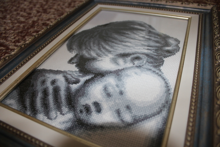 Первые работы из багетки