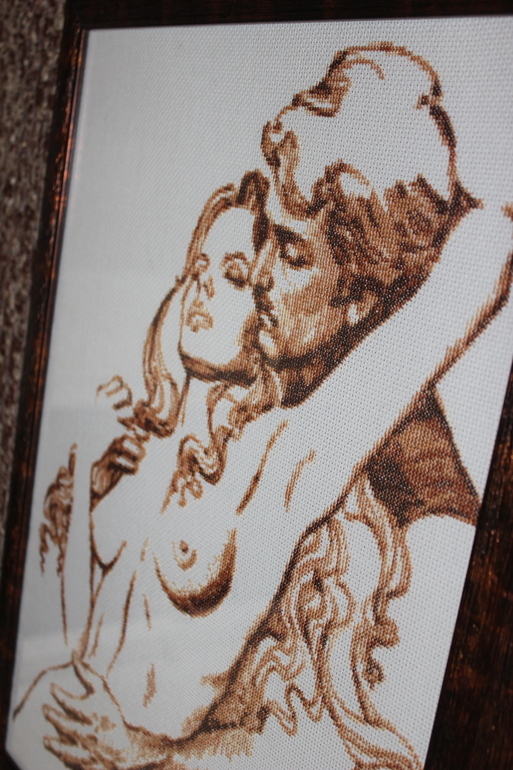 Первые работы из багетки